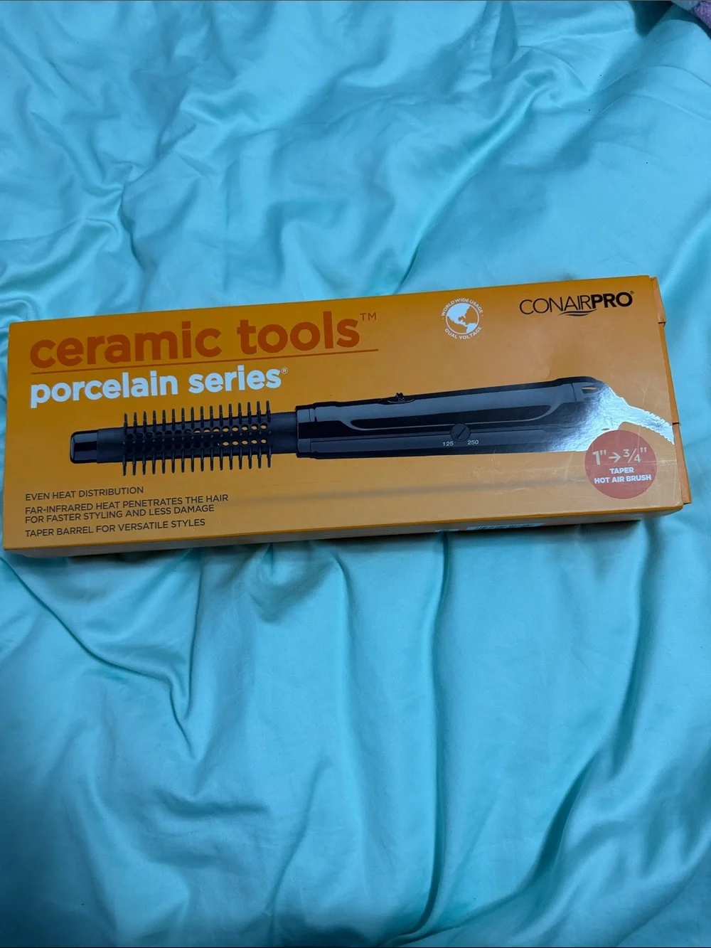 ConairPRO Ceramic Tools Porcelain Series Hot Air Brush - Orange